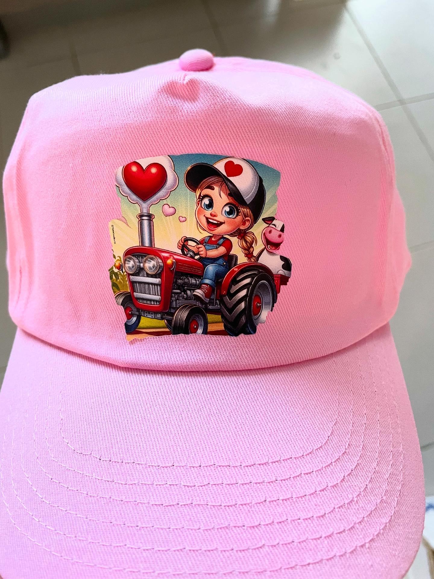 casquette rose personnalisée fille