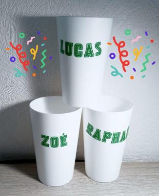 Personnalisation de gobelets